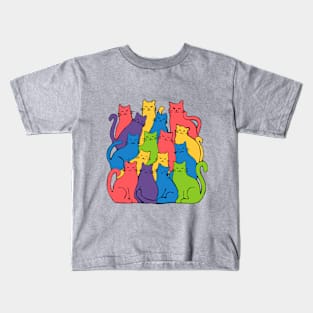 rainbow cats Kids T-Shirt